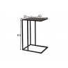 Abilaud SLIM LINE must, 43x35xH63 cm