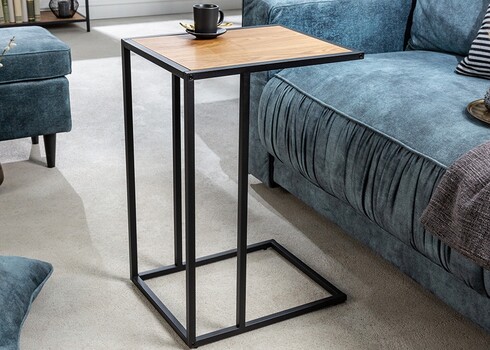 Abilaud SLIM LINE metsik tamm / must, 43x35xH63 cm