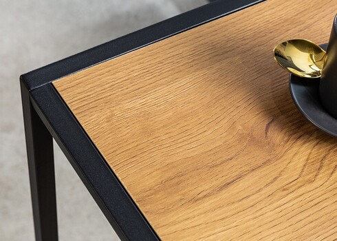 Abilaud SLIM LINE metsik tamm / must, 43x35xH63 cm