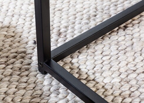 Diivanilaudade komplekt SLIM LINE must, 2 tk