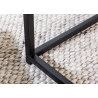 Diivanilaudade komplekt SLIM LINE must, 2 tk