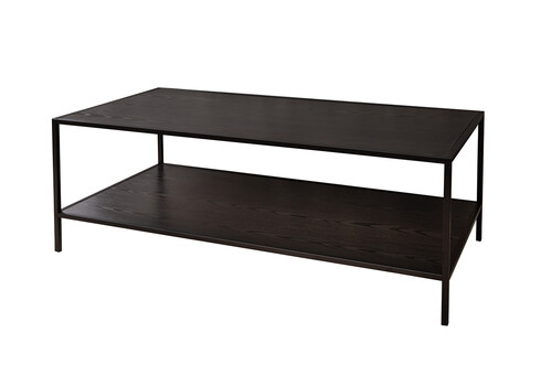 Diivanilaud SLIM LINE must, 120x60xH45 cm