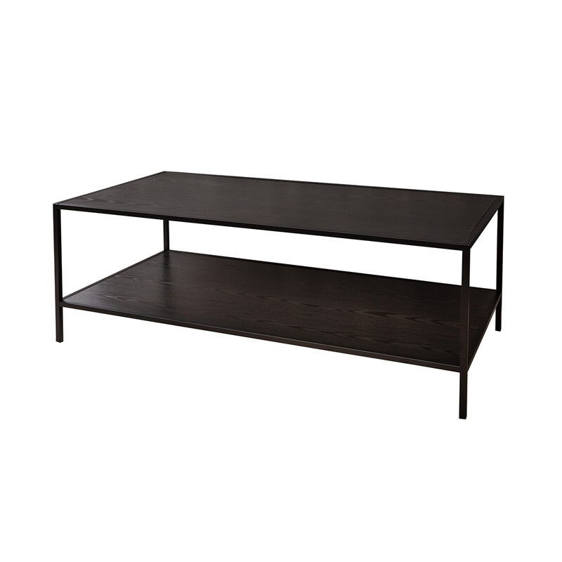 Diivanilaud SLIM LINE must, 120x60xH45 cm