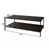 Diivanilaud SLIM LINE must, 120x60xH45 cm