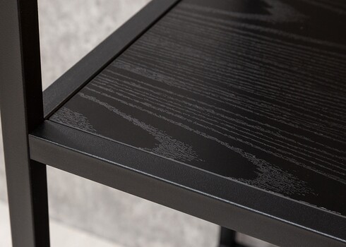 Riiul SLIM LINE must, 114x35xH79 cm