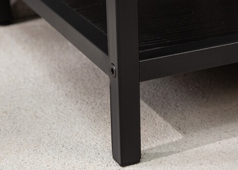 Riiul SLIM LINE must, 114x35xH79 cm