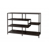 Riiul SLIM LINE must, 114x35xH79 cm