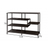 Riiul SLIM LINE must, 114x35xH79 cm