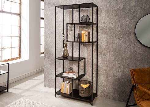 Riiul SLIM LINE must, 77x35xH185 cm