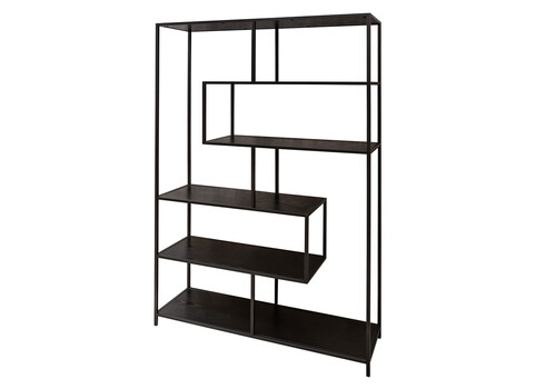 Riiul SLIM LINE must, 114x35xH185 cm