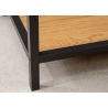 Riiul SLIM LINE metsik tamm / must, 135x35xH185 cm