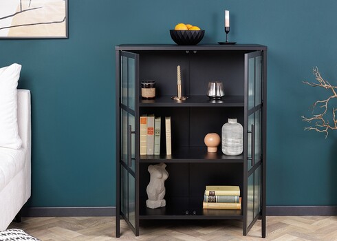 Vitriinkapp DURA must, 80x40xH102 cm