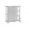 Vitriinkapp DURA must, 80x40xH102 cm