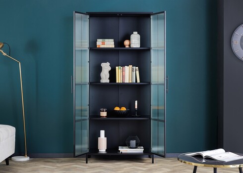 Vitriinkapp DURA must, 80x40xH180 cm