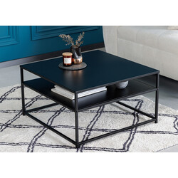 Diivanilaud DURA must metall, 70x70xH40 cm