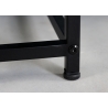 Diivanilaud DURA must metall, 70x70xH40 cm