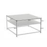 Diivanilaud DURA must metall, 70x70xH40 cm