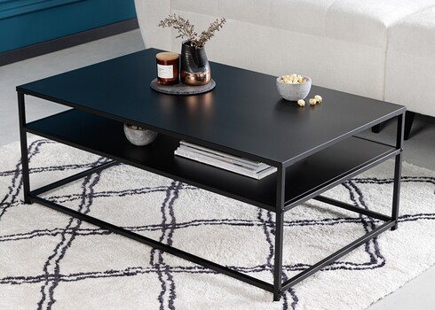 Diivanilaud DURA must, 100x60xH40 cm