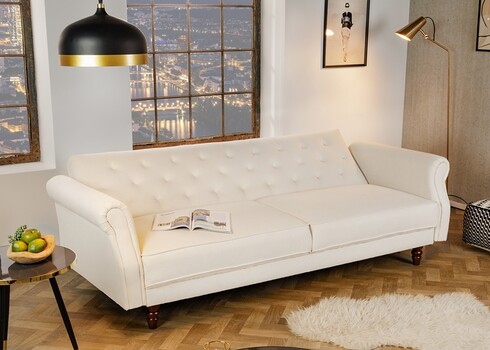 Diivanvoodi MAISON BELLE valge, 220x95xH88 cm