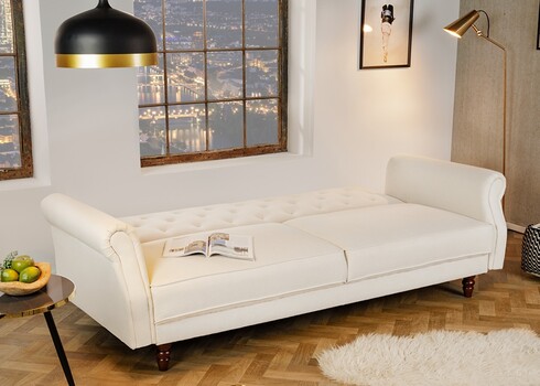 Diivanvoodi MAISON BELLE valge, 220x95xH88 cm