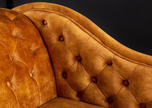Lamamisdiivan CHESTERFIELD kollane, 170x61xH79 cm