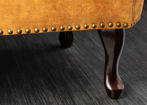 Lamamisdiivan CHESTERFIELD kollane, 170x61xH79 cm