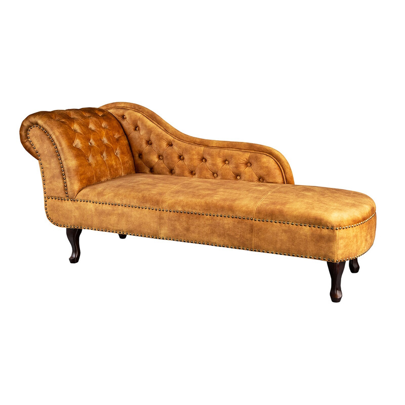 Lamamisdiivan CHESTERFIELD kollane, 170x61xH79 cm