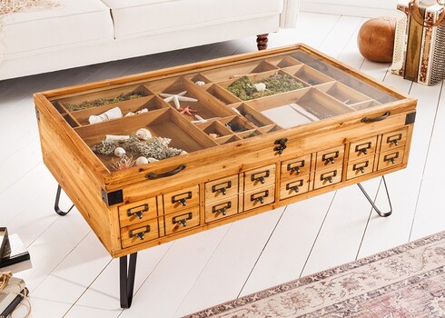 Diivanilaud SEVEN SEAS kuusk / must, 100x60xH45 cm