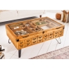 Diivanilaud SEVEN SEAS kuusk / must, 100x60xH45 cm