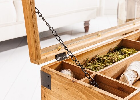 Diivanilaud SEVEN SEAS kuusk / must, 100x60xH45 cm