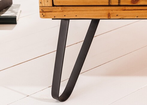 Diivanilaud SEVEN SEAS kuusk / must, 100x60xH45 cm