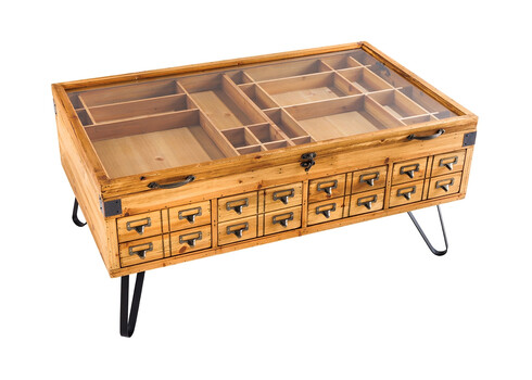 Diivanilaud SEVEN SEAS kuusk / must, 100x60xH45 cm