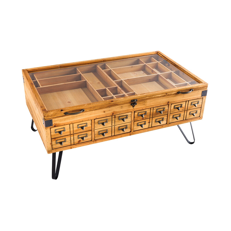 Diivanilaud SEVEN SEAS kuusk / must, 100x60xH45 cm