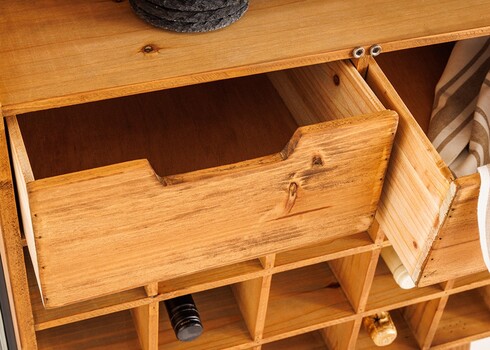 Baarikapp SEVEN SEAS kuusk / must, 60x34xH150 cm