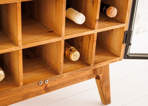 Baarikapp SEVEN SEAS kuusk / must, 60x34xH150 cm