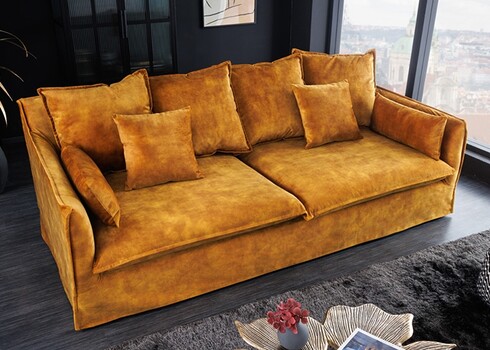 Diivan HEAVEN kollane,  210x105xH80 cm