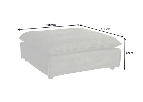 Tumba HEAVEN tumeroheline, 100x100xH42 cm