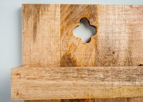 Seinariiul HEMINGWAY helepruun, 30x10xH80 cm