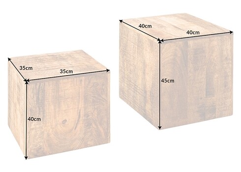 Abilaudade komplekt CURACAO mango, 2 tk