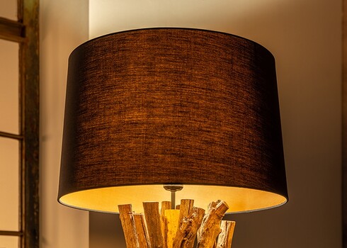 Põrandavalgusti HARMONY pruun, 50x50xH151 cm