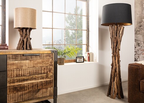 Lauavalgusti HARMONY pruun, 27x27xH50 cm