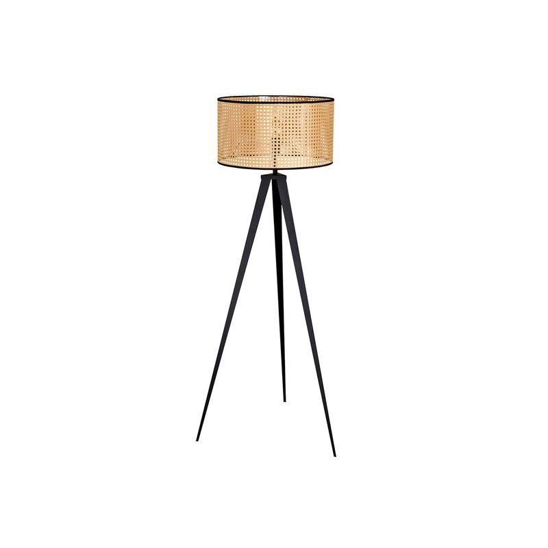 Põrandavalgusti BRAID beež / must, 58x58xH141 cm