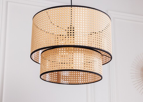 Rippvalgusti BRAID beež / must, 45x45xH153 cm