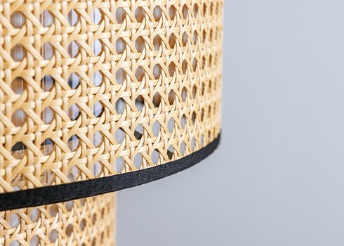 Rippvalgusti BRAID beež / must, 45x45xH153 cm