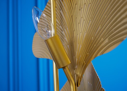 Põrandavalgusti GINKO kuldne, 40x23xH160 cm