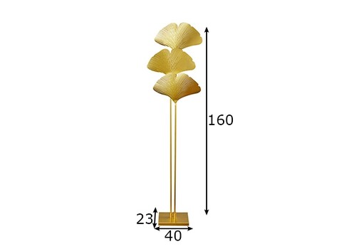 Põrandavalgusti GINKO kuldne, 40x23xH160 cm