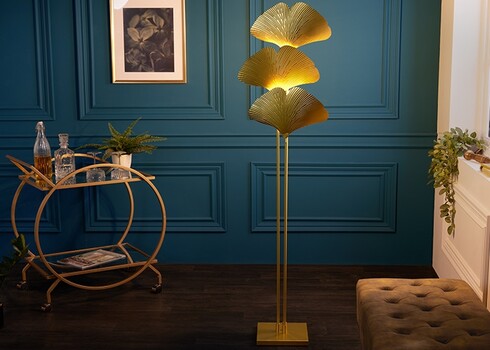 Põrandavalgusti GINKO kuldne, 40x23xH160 cm