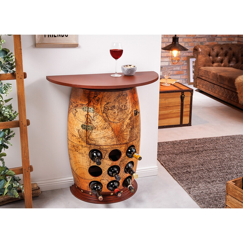 Veiniriiul SEVEN SEAS pruun, 75x38xH80 cm