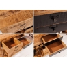 Baarikapp BODEGA mango / must, 86x46xH92 cm