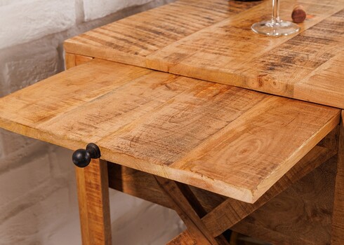 Baarikapp BODEGA mango / must, 86x46xH92 cm